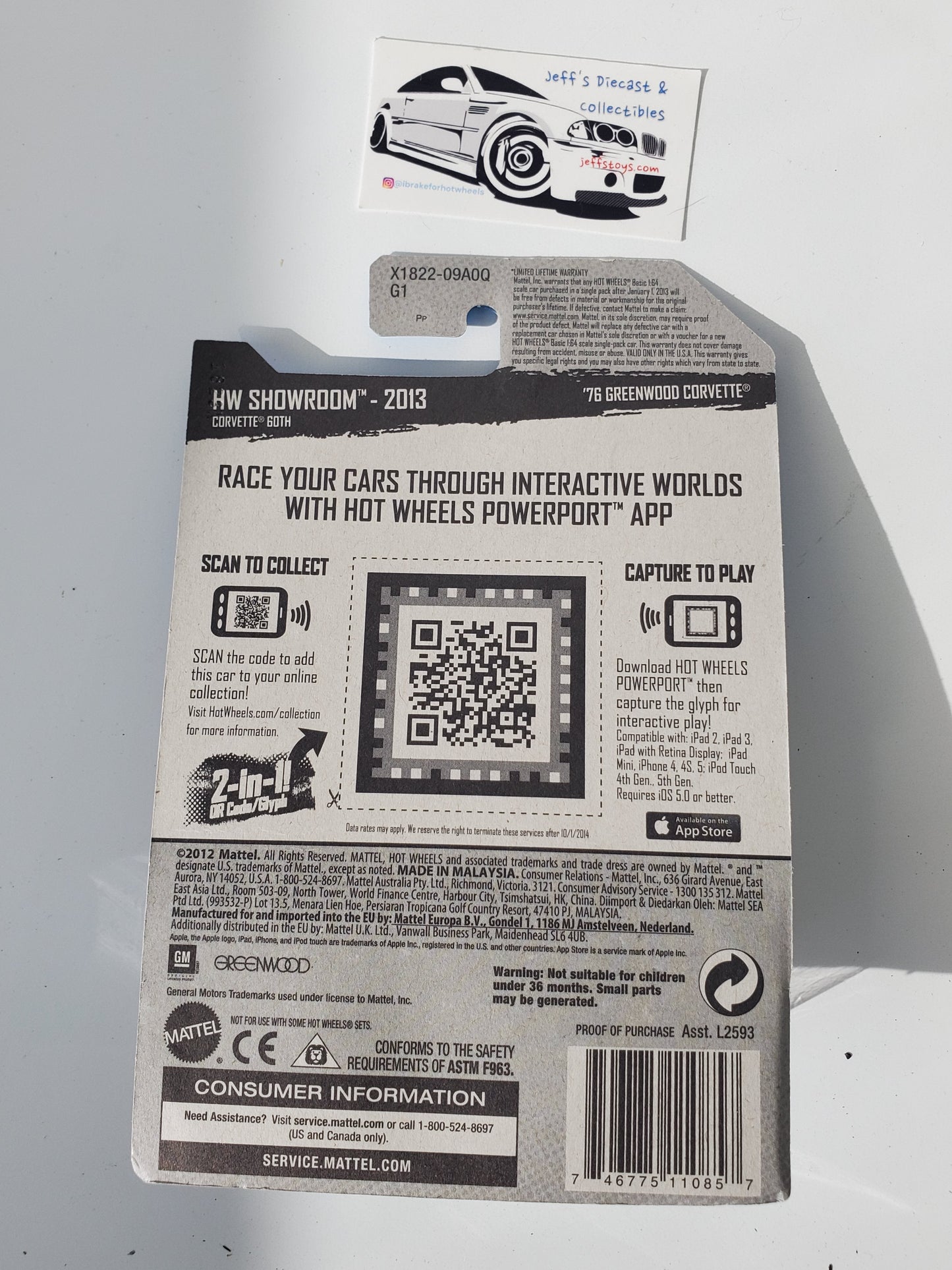 2013 Hot Wheels '76 Greenwood Corvette #208