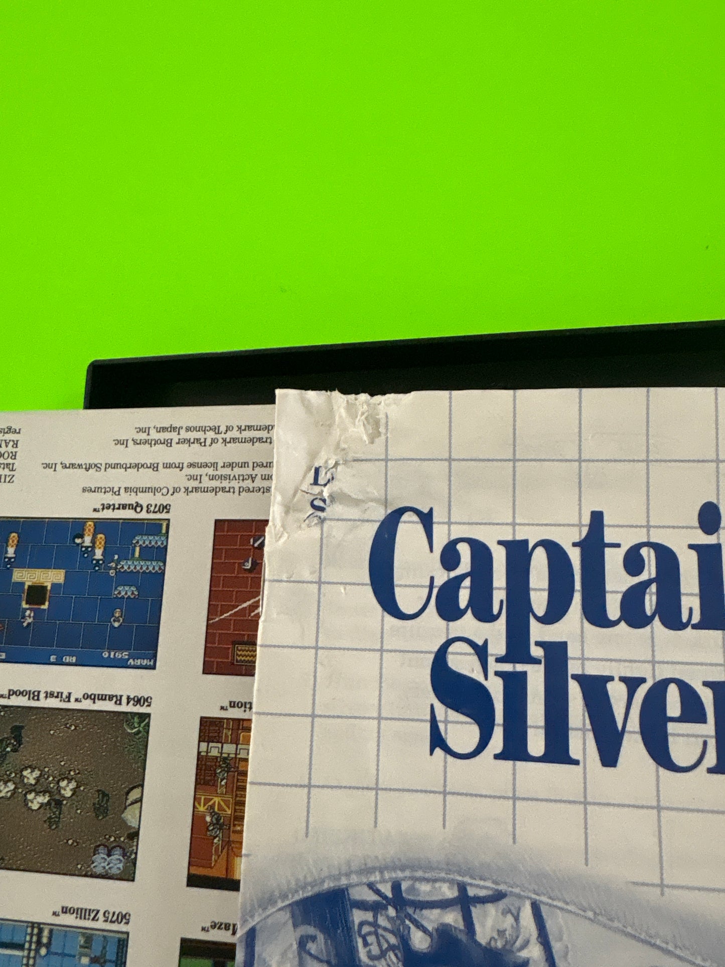 Captain Silver (Sega Master System, 1987) Complete w/Manual Authentic