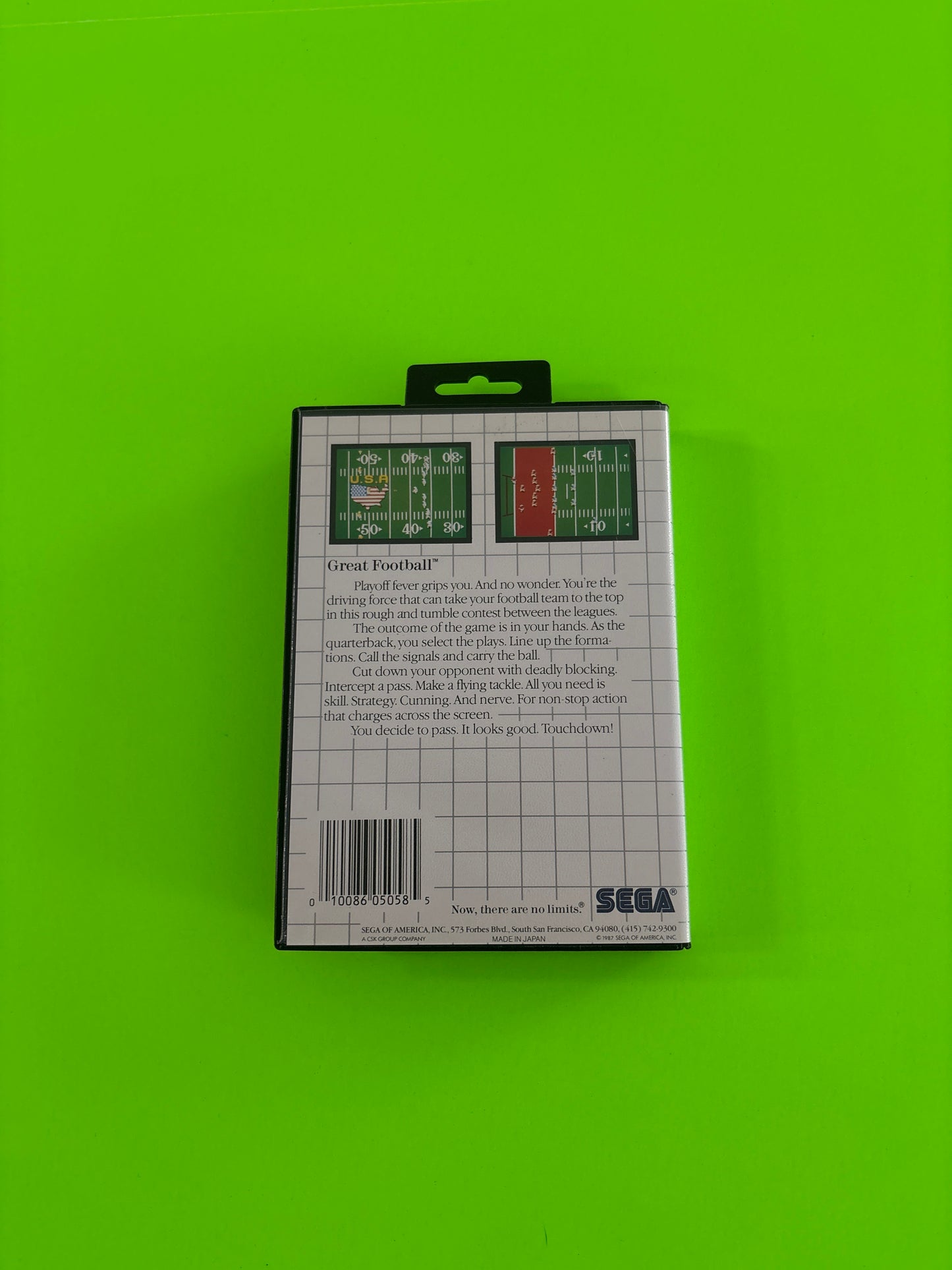 Great Football (Sega Master System, 1987) Complete w/Manual Authentic #2