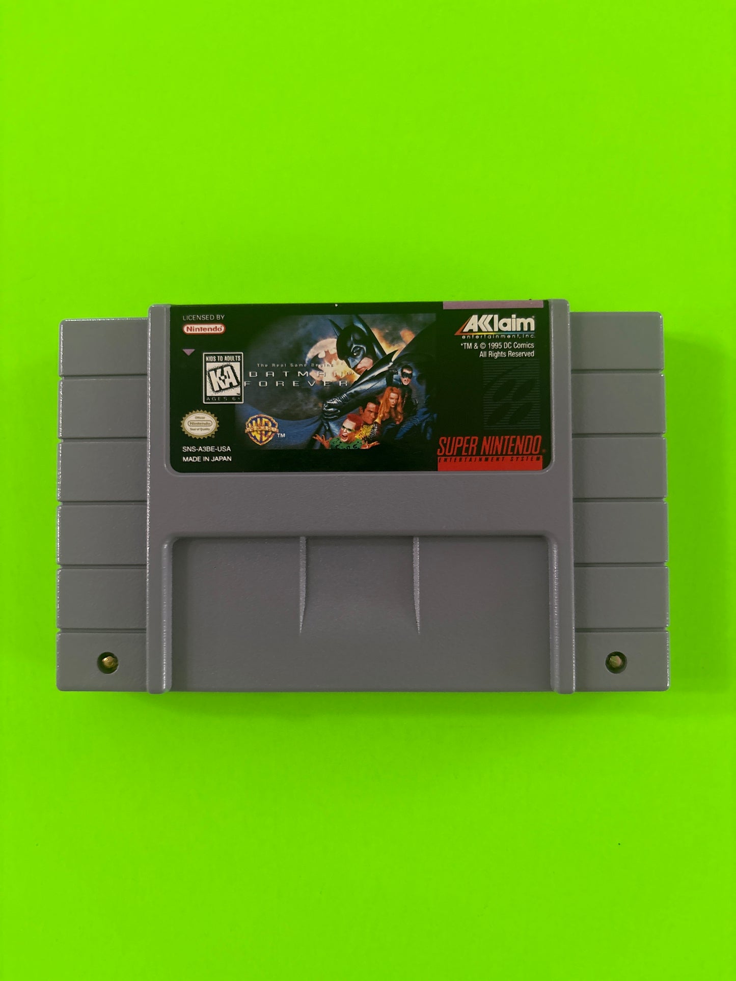 Batman Forever (Super Nintendo Entertainment System, 1995) SNES Authentic