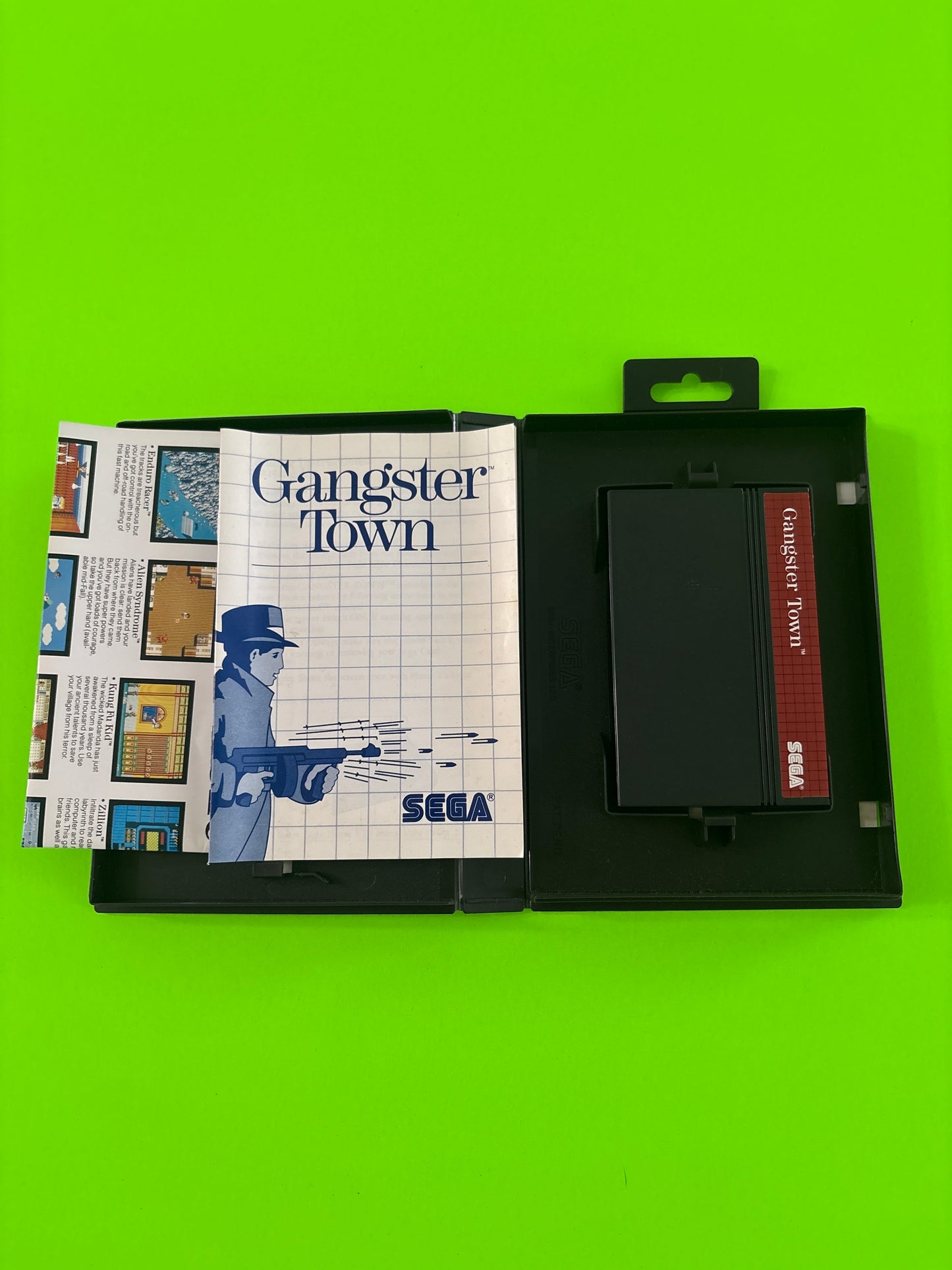 Gangster Town (Sega Master System, 1987) Complete w/Manual Authentic