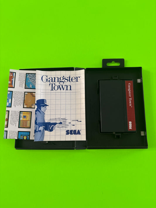 Gangster Town (Sega Master System, 1987) Complete w/Manual Authentic