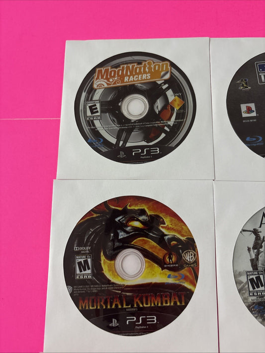 PlayStation 3 PS3 (10) Game Lot Disc Only Tested Clean