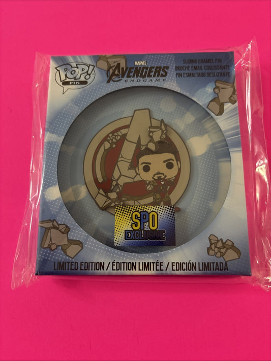 Funko Pop Pin Marvel: Avengers Endgame-Iron Man SPO Exclusive LE600 Brand New