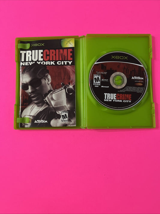 True Crime: New York City (Microsoft Xbox, 2005) Black Label CIB