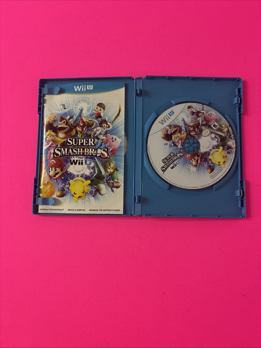 Super Smash Bros. (Nintendo Wii U, 2014) Complete w/ Manual Tested (1a)