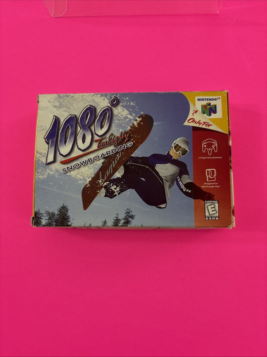 1080° Snowboarding (Nintendo 64, 1998) N64 Box Manual Insert Plastic Protector