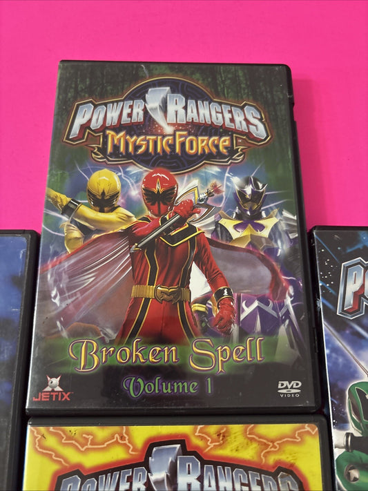 Power Rangers DVD Lot Of 10 Mystic Force Dyno Thunder SPD Ninja Storm