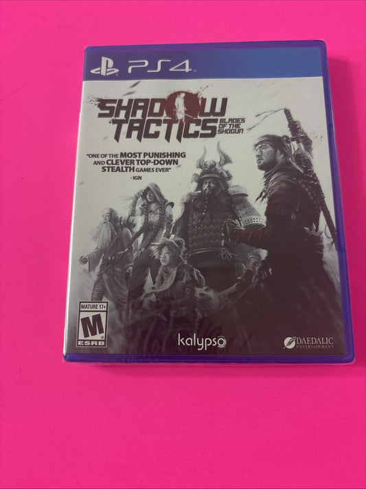 Shadow Tactics: Blades of the Shogun (Sony PlayStation 4, 2017) Brand New Sealed