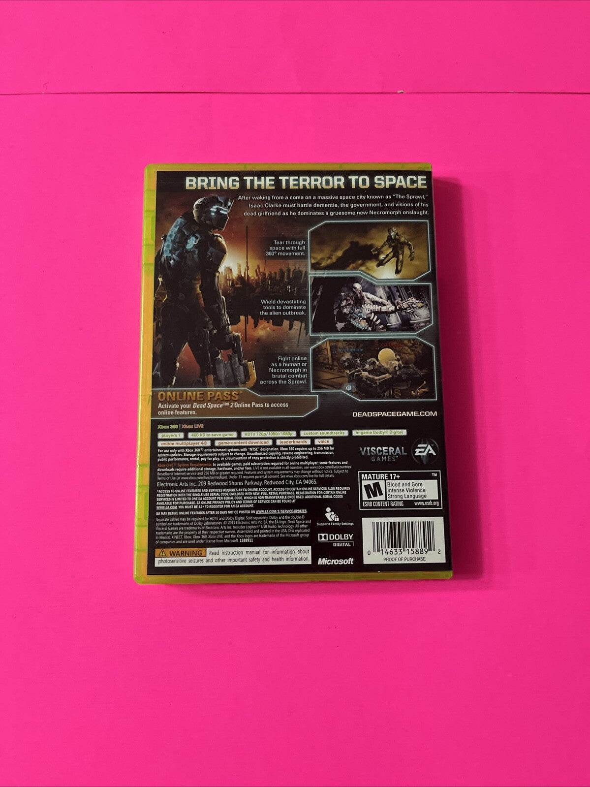 Dead Space 2 (Microsoft Xbox 360, 2011) Complete