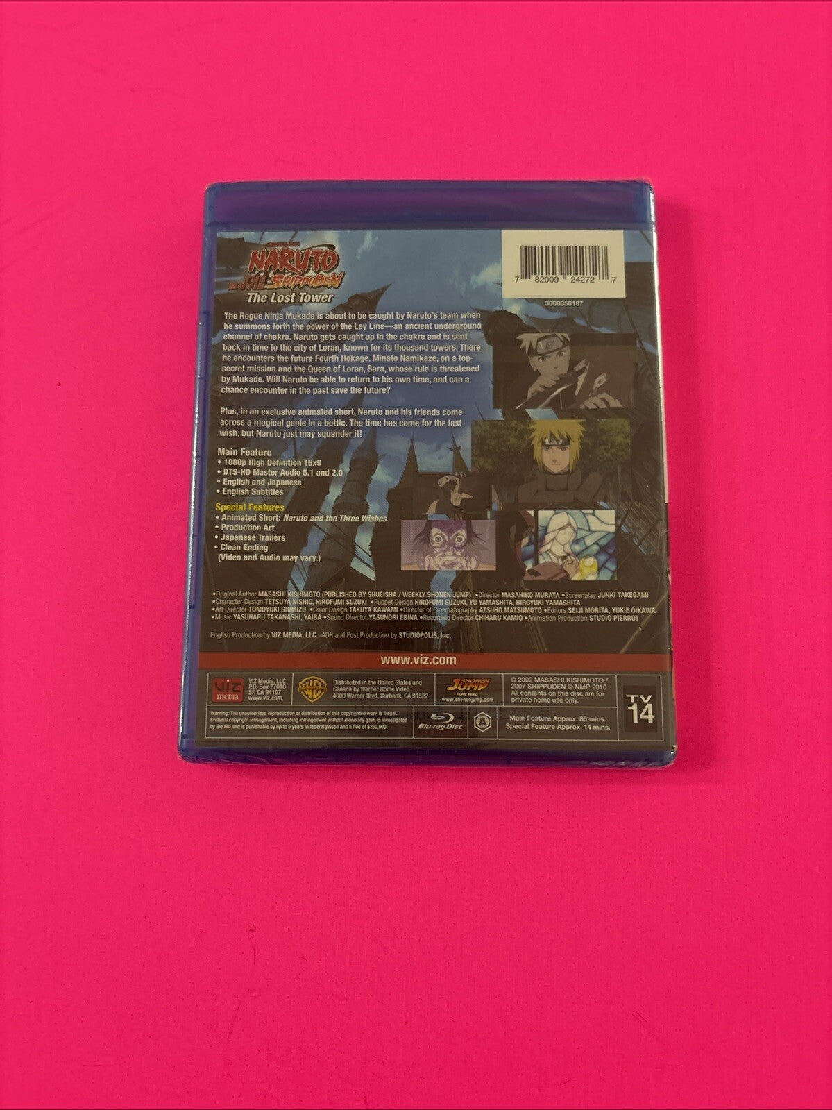 Naruto Shippuden the Movie: The Lost Tower (Blu-ray, 2010) Brand New Sealed
