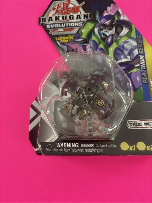 Bakugan Evolutions Elemental Rare DARKUS GRISWING Platinum Series Brand New #3