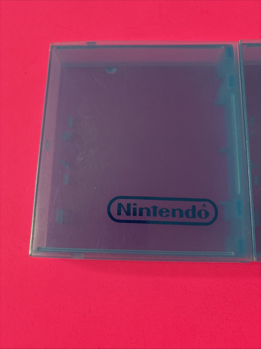 NES Game Case Lot (2) Nintendo Hard Clamshell Blue OEM Official Vintage #2