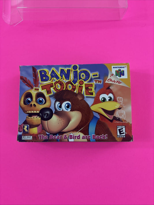 Banjo-Tooie (Nintendo 64, 1997) N64 Complete with Inserts & Plastic Protector