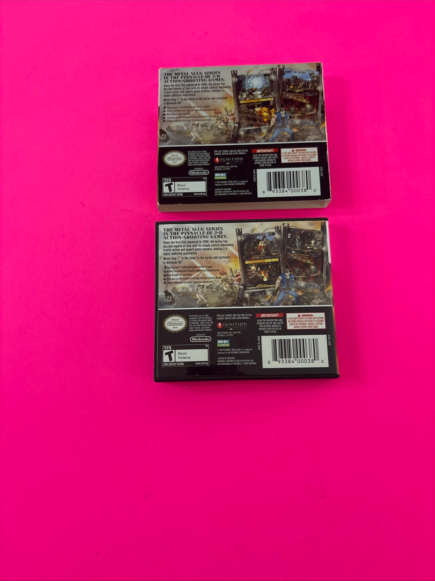 Metal Slug 7 CIB (Nintendo DS, 2008) with Slip Cover, Music CD, and Poster