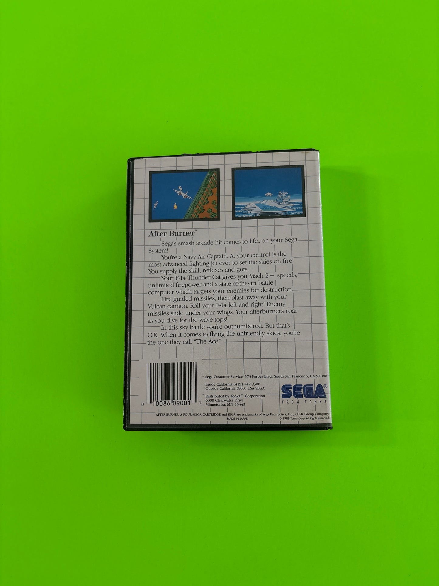 After Burner (Sega Master System, 1988) No Manual Authentic