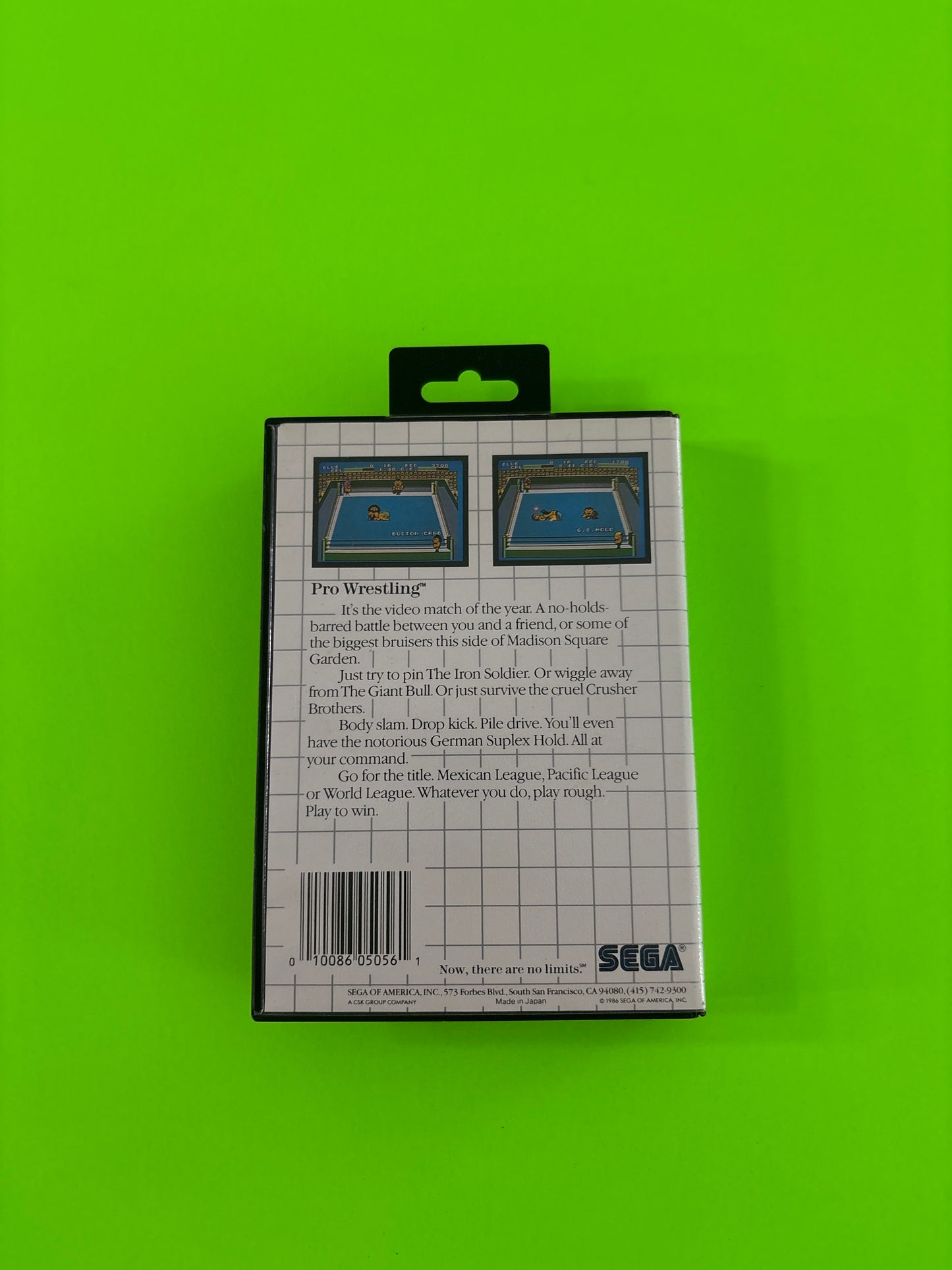 Pro Wrestling (Sega Master System, 1986) No Manual Authentic