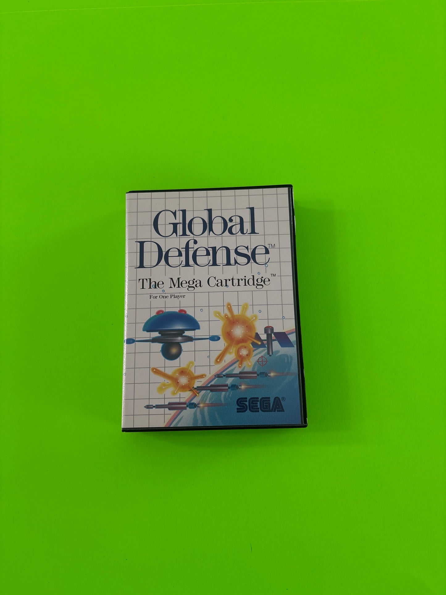 Global Defense (Sega Master System, 1988) Complete w/Manual Authentic