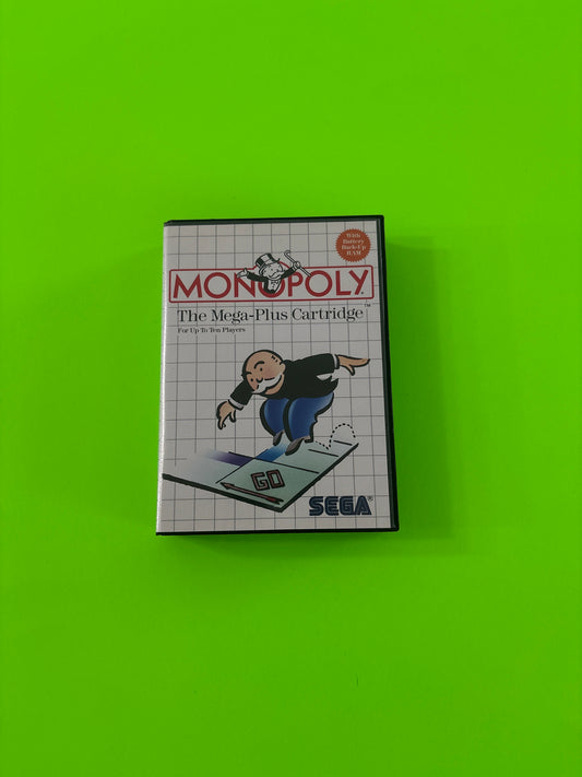 Monopoly (Sega Master System, 1988) No Manual Authentic