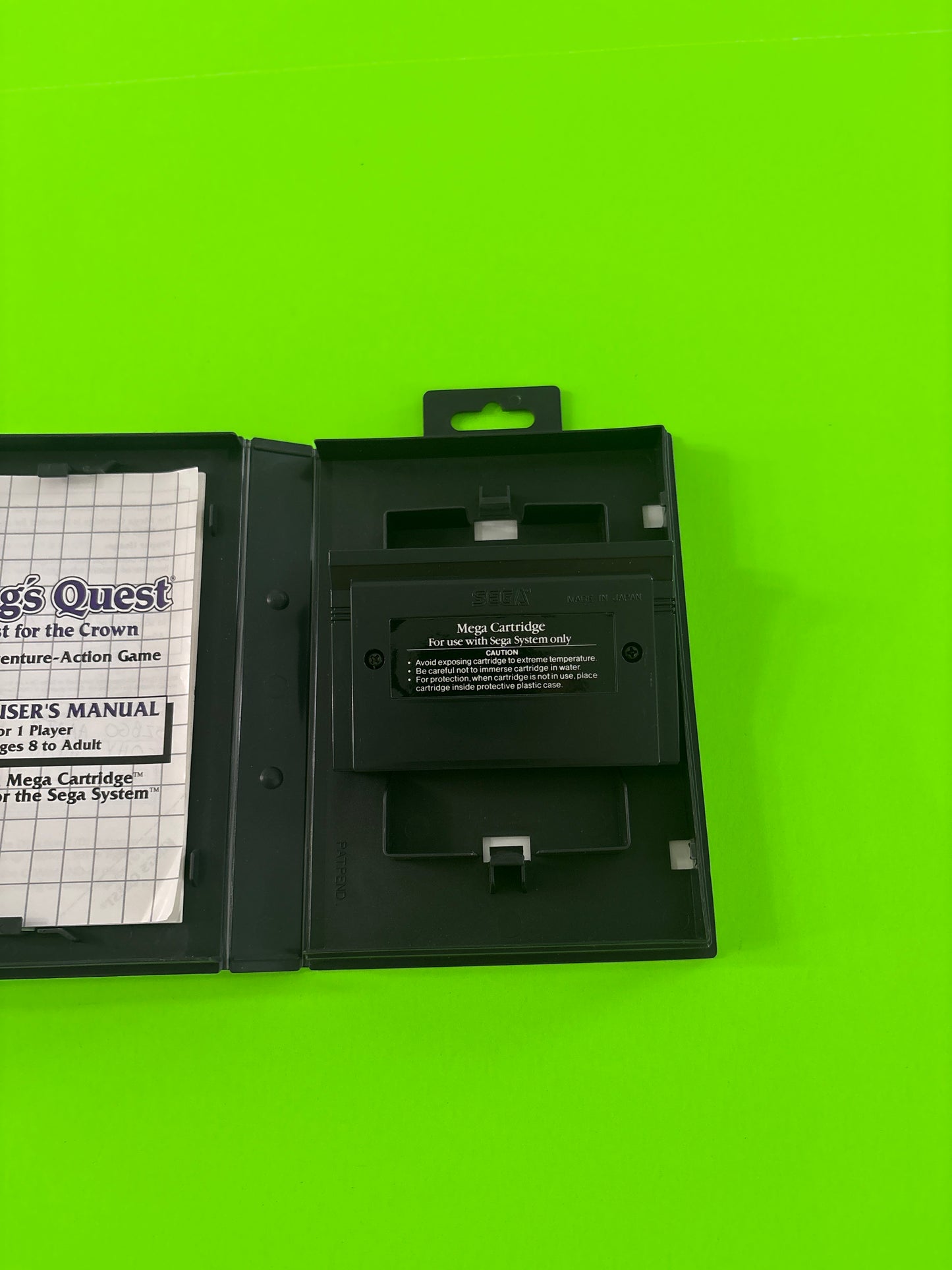 King's Quest: Quest for the Crown (Sega Master System, 1989) Complete w/Manual