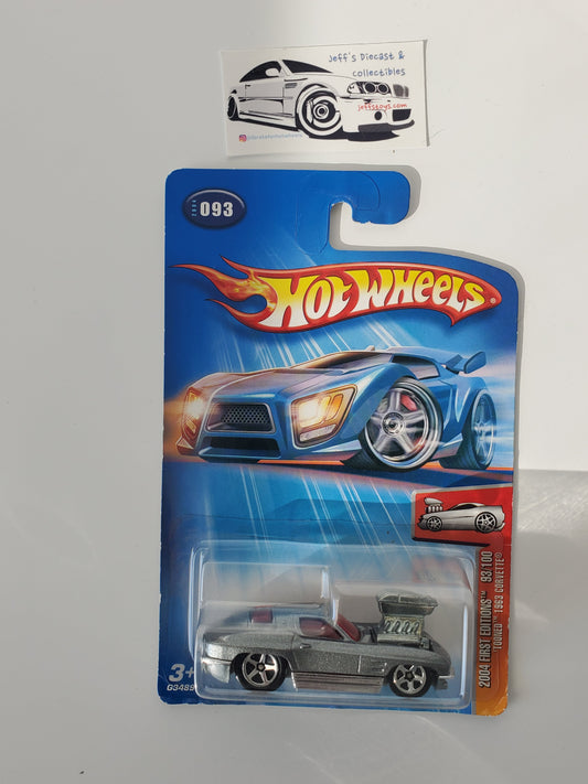 2004 Hot Wheels Tooned 1963 Corvette #93