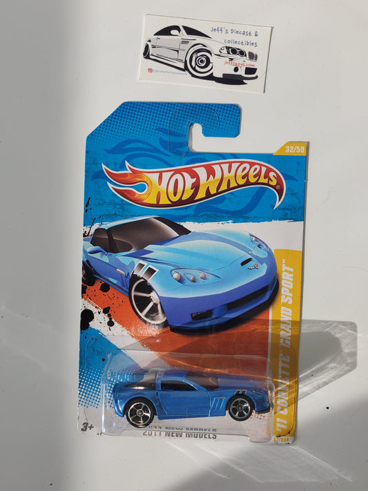 2011 Hot Wheels '11 Corvette Grand Sport #32 Blue