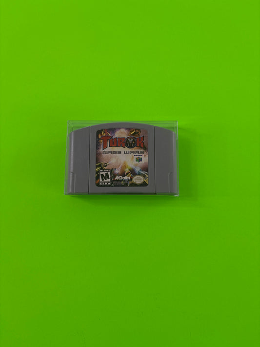 Turok Rage Wars (Nintendo 64, 1999) N64 Authentic Grey Cart Variant