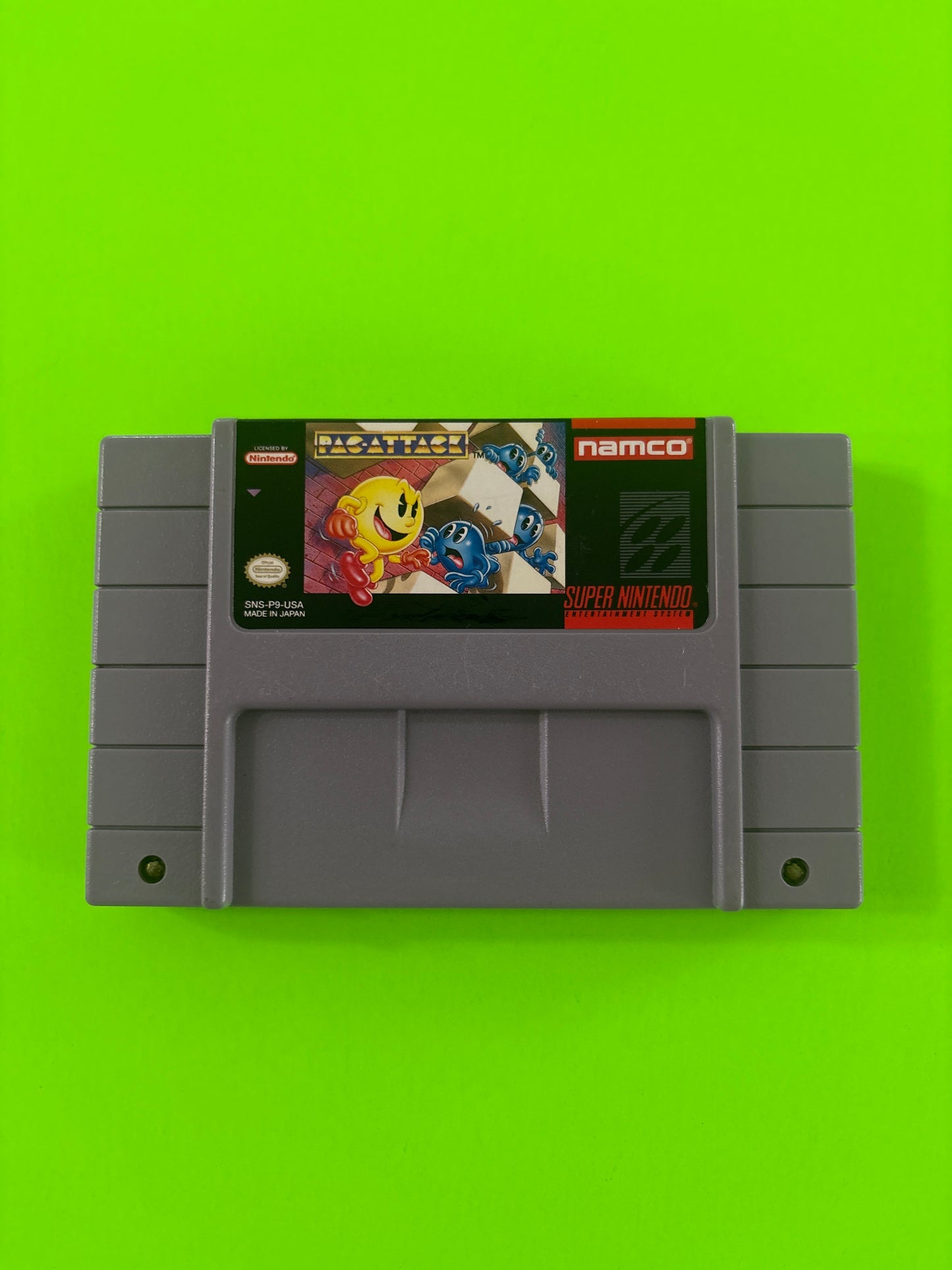 Pac-Attack (Super Nintendo Entertainment System, 1993) SNES Authentic