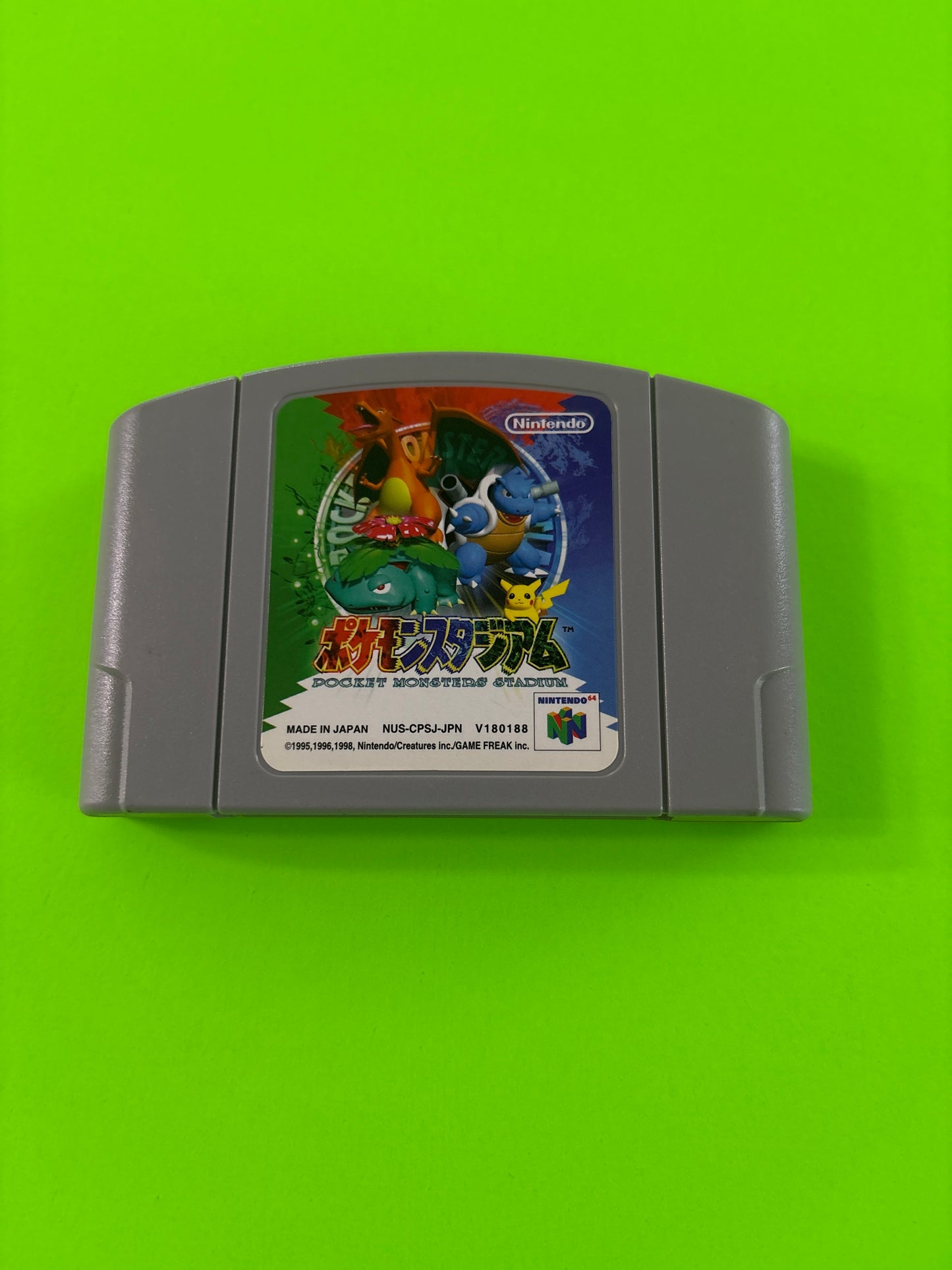 Pokemon Stadium (Nintendo 64, 1999) N64 Authentic Japanese Version