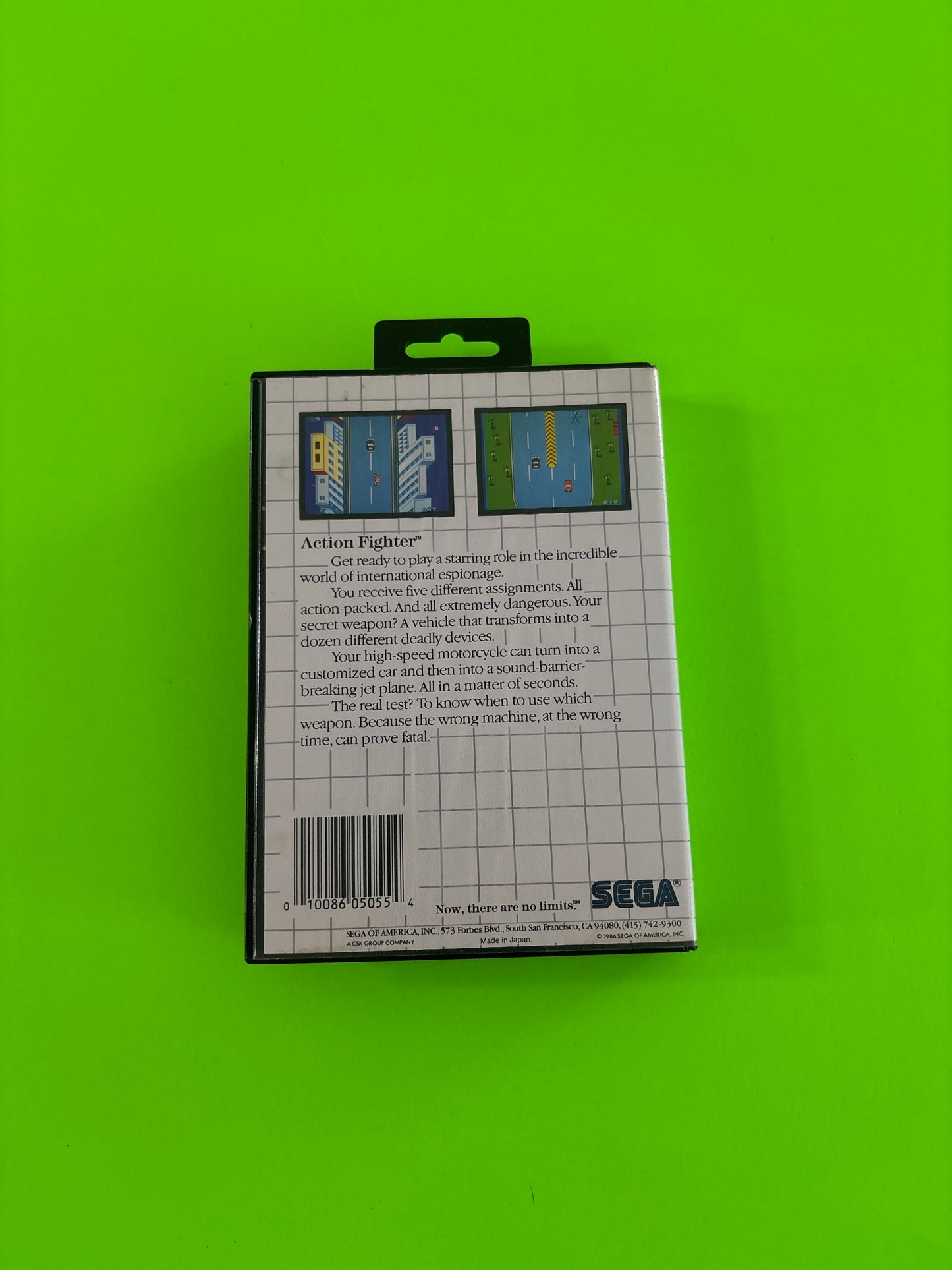 Action Fighter (Sega Master System, 1986) Complete w/Manual Authentic