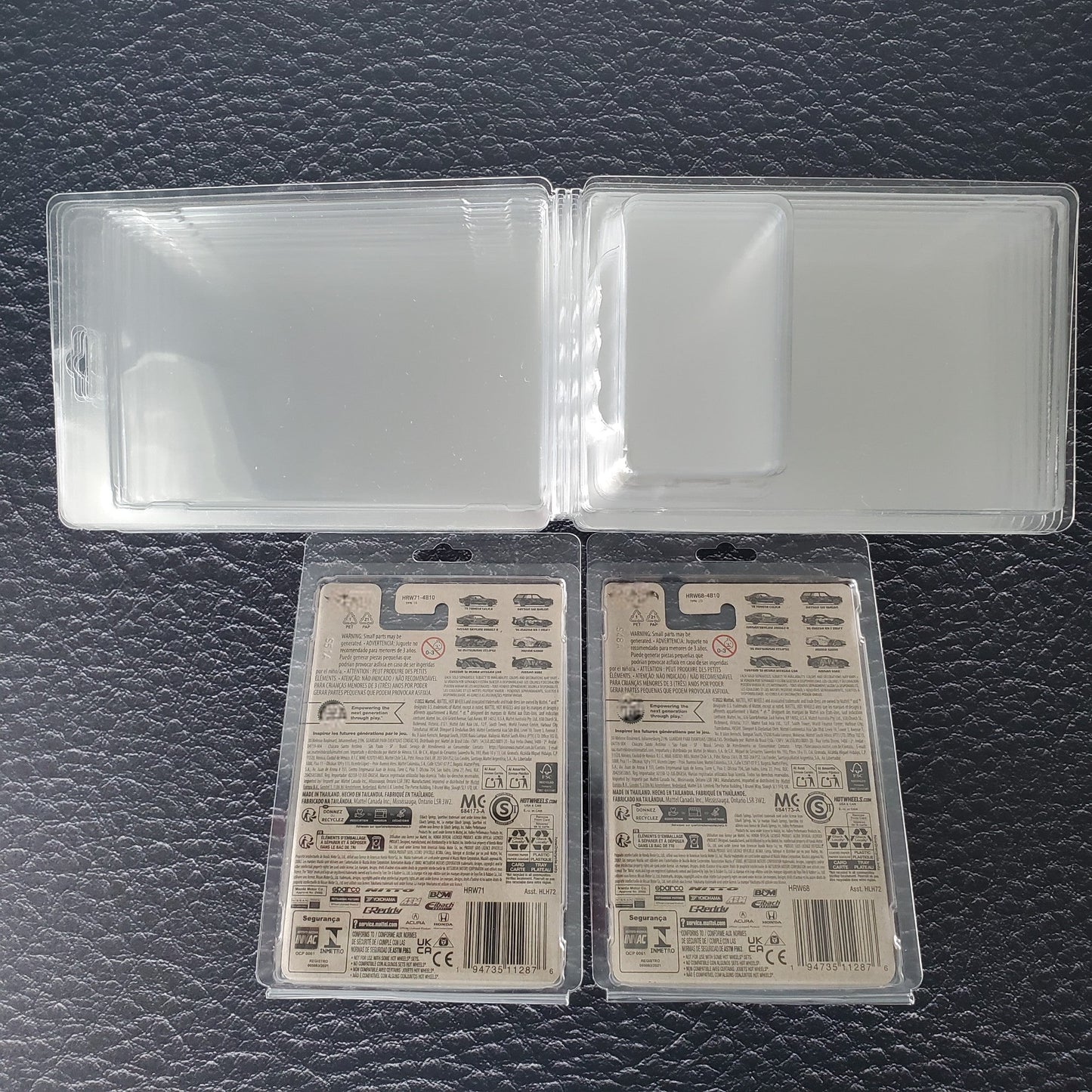 10 Pack Protector Case Clamshell For Hot Wheels Mainline