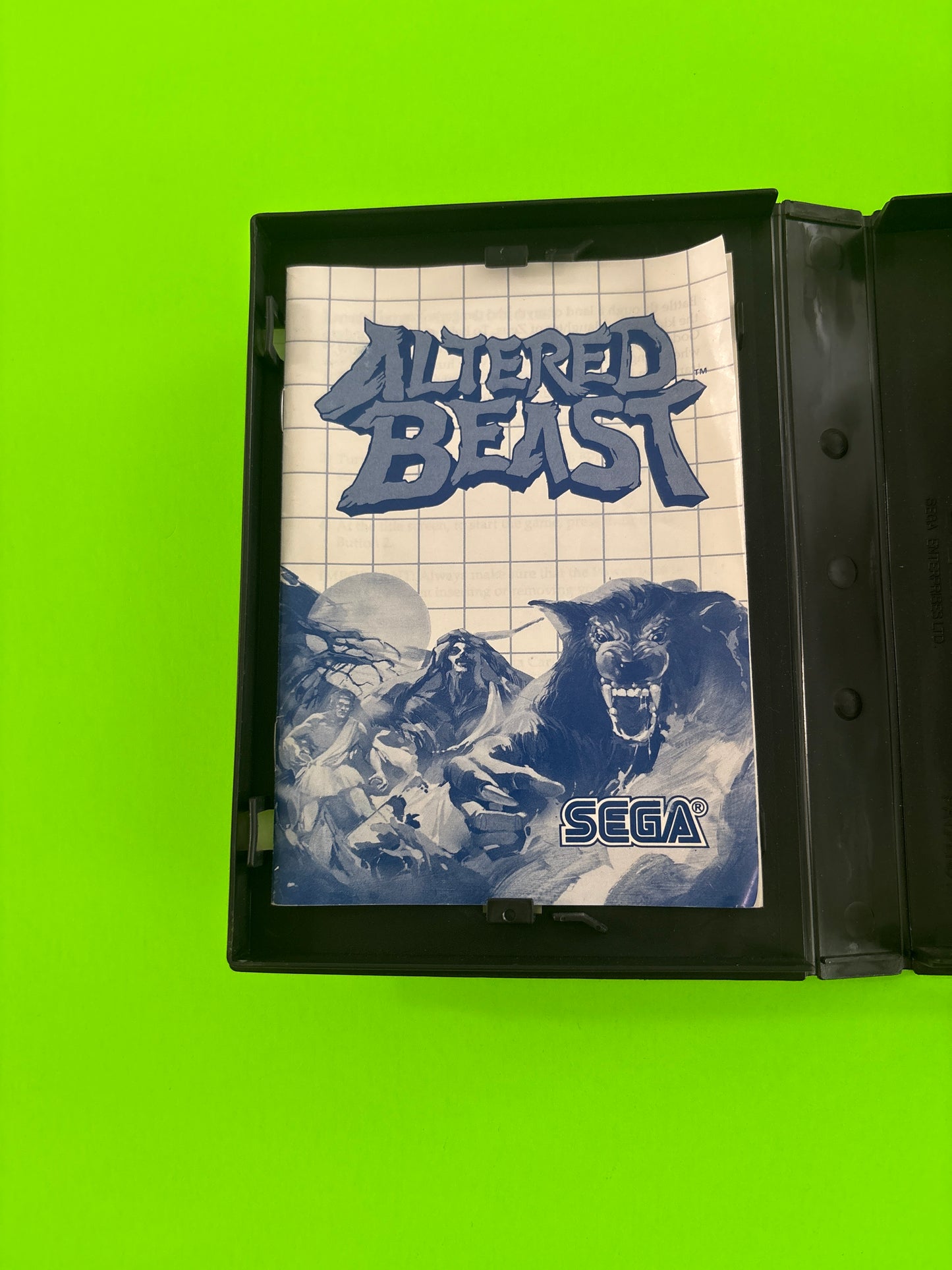 Altered Beast (Sega Master System, 1989) Complete w/Manual Authentic
