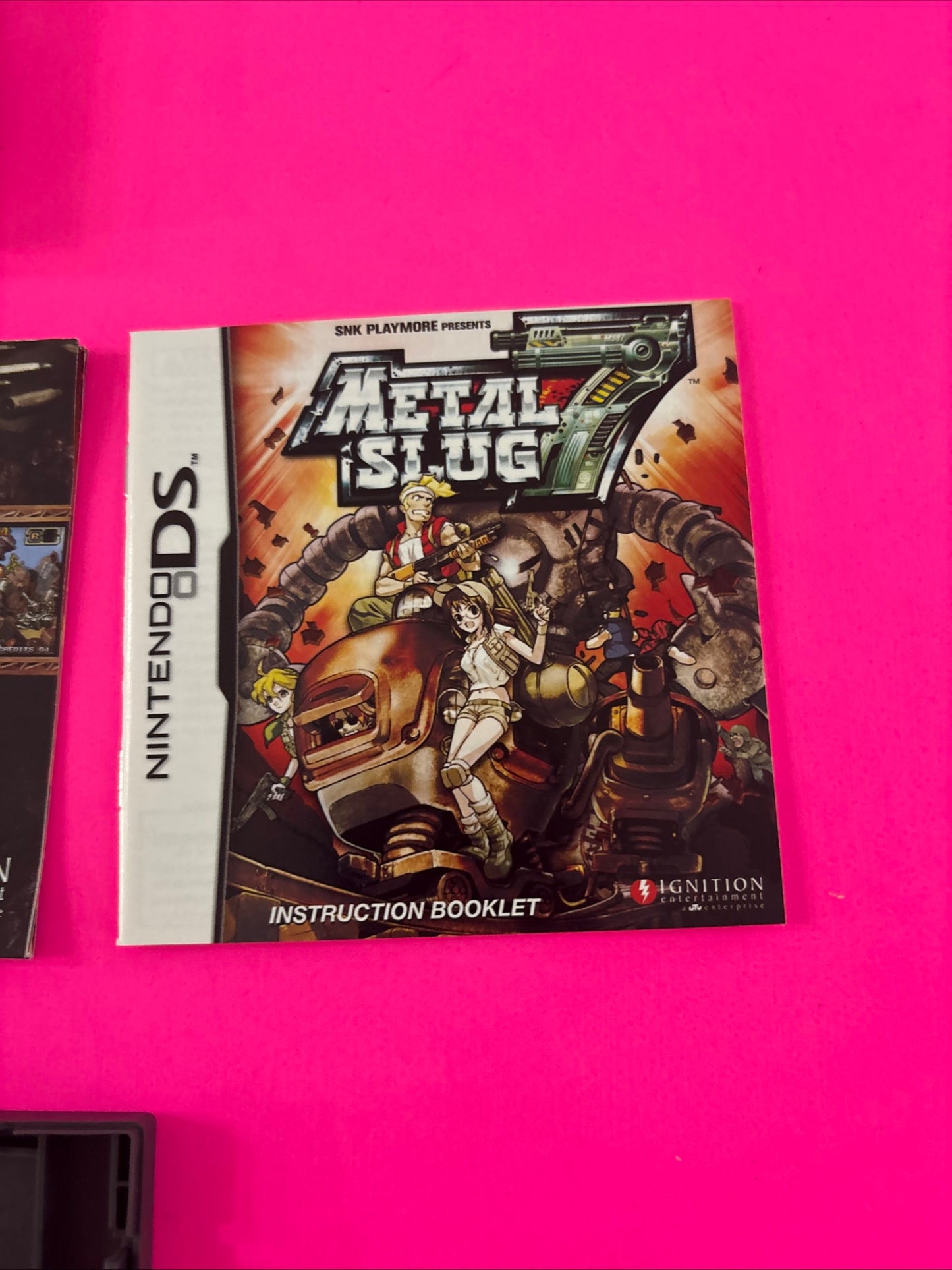 Metal Slug 7 CIB (Nintendo DS, 2008) with Slip Cover, Music CD, and Poster