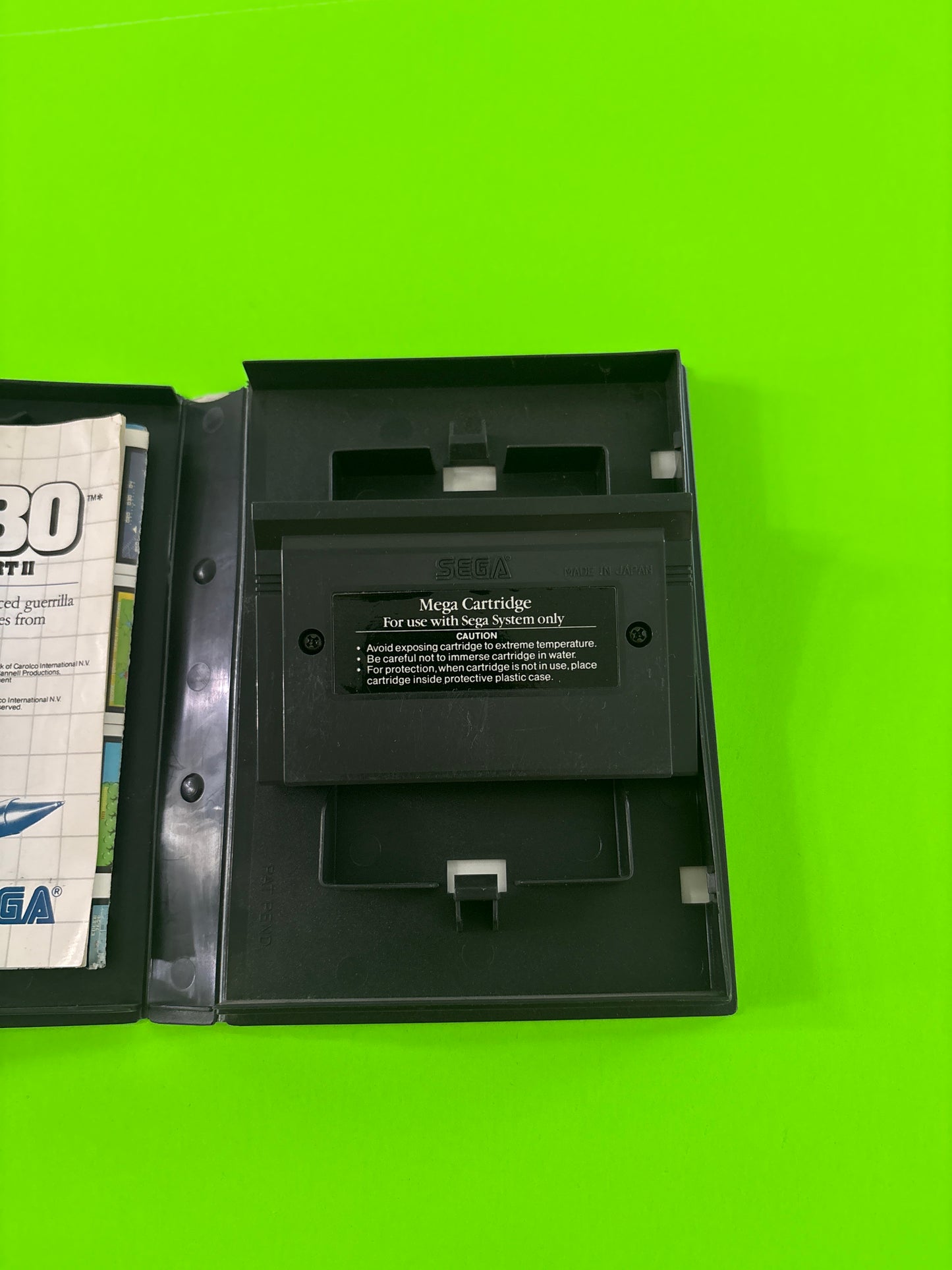 Rambo First Blood Part 2 (Sega Master System, 1986) Complete w/Manual #2