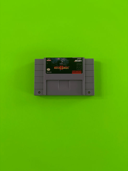 Mortal Kombat II 2 (Super Nintendo Entertainment System, 1994) SNES Authentic