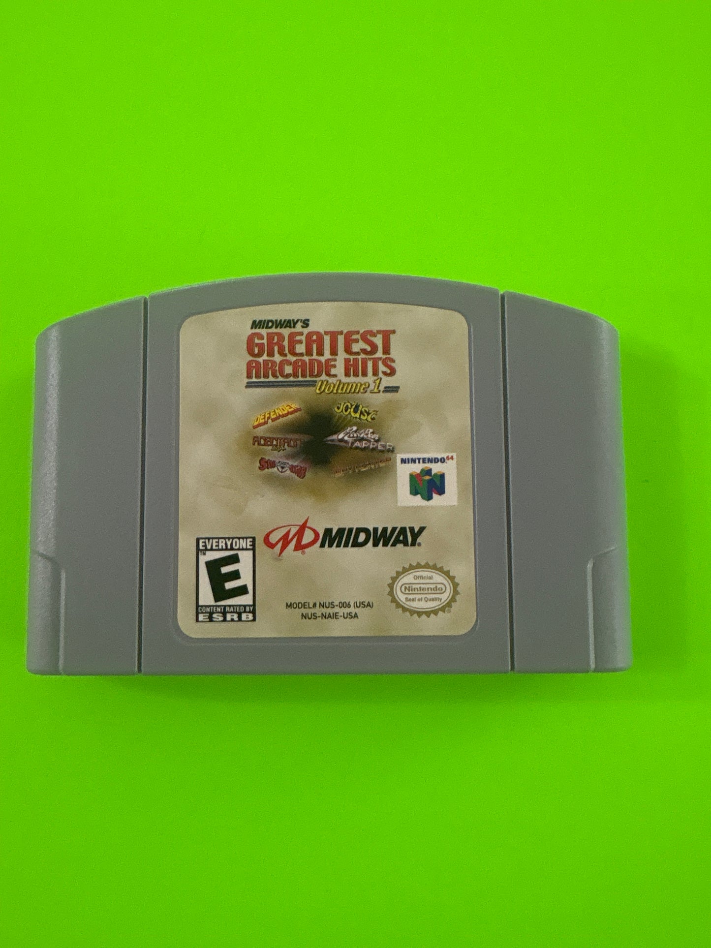Midway's Greatest Arcade Hits: Vol. 1 (Nintendo 64, 2000) N64 Authentic