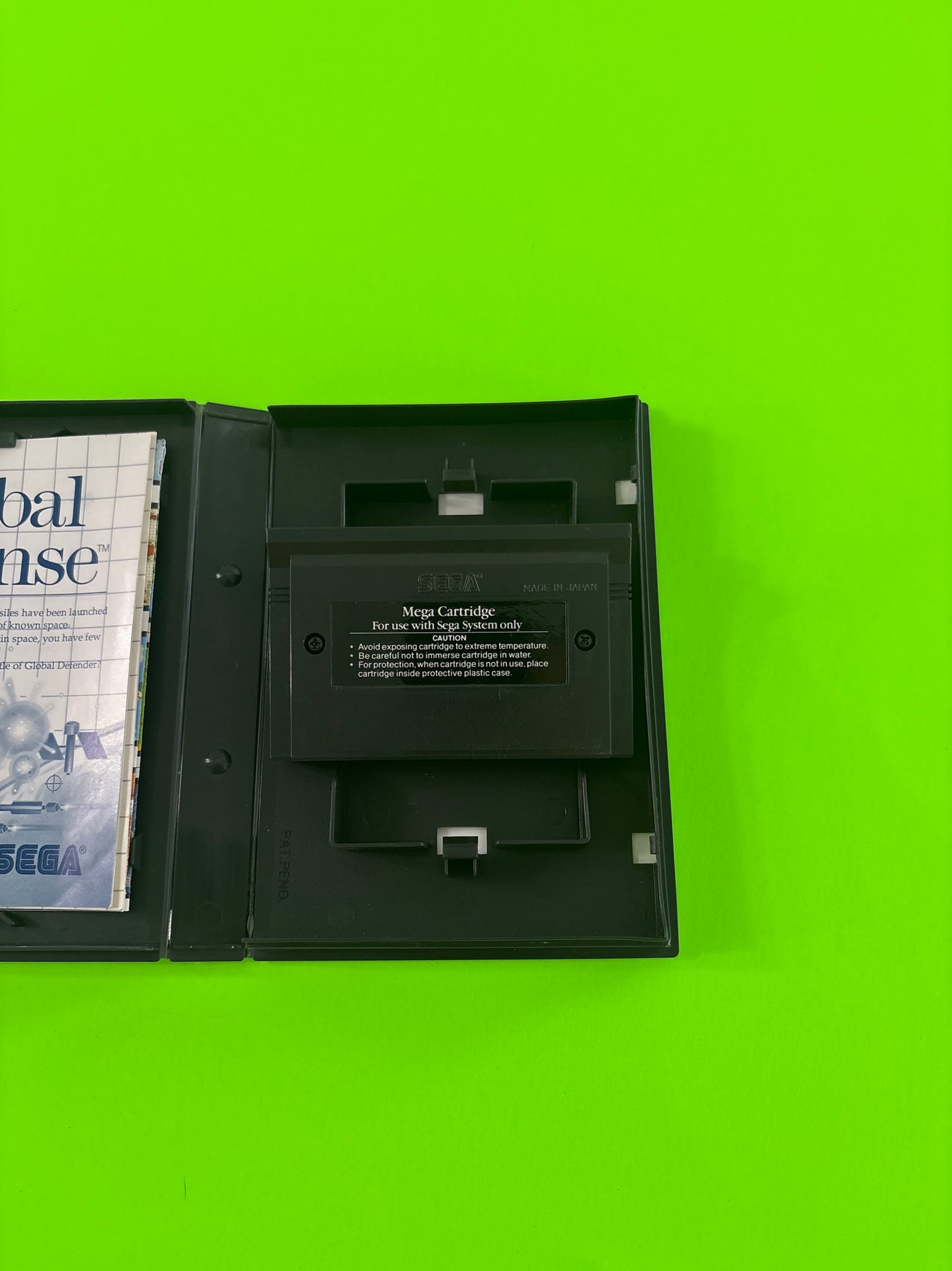 Global Defense (Sega Master System, 1988) Complete w/Manual Authentic