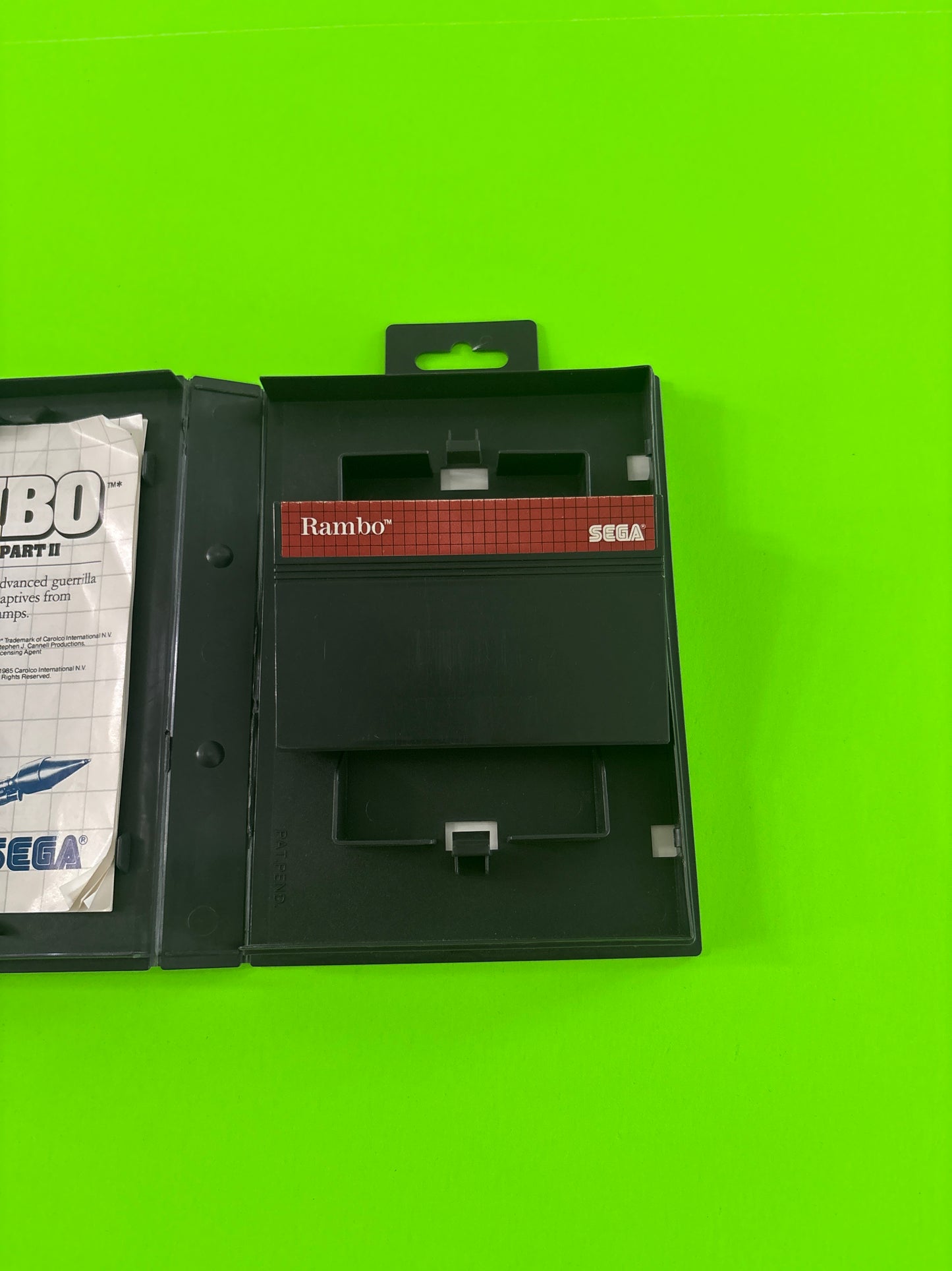 Rambo First Blood Part 2 (Sega Master System, 1986) Complete w/Manual #1