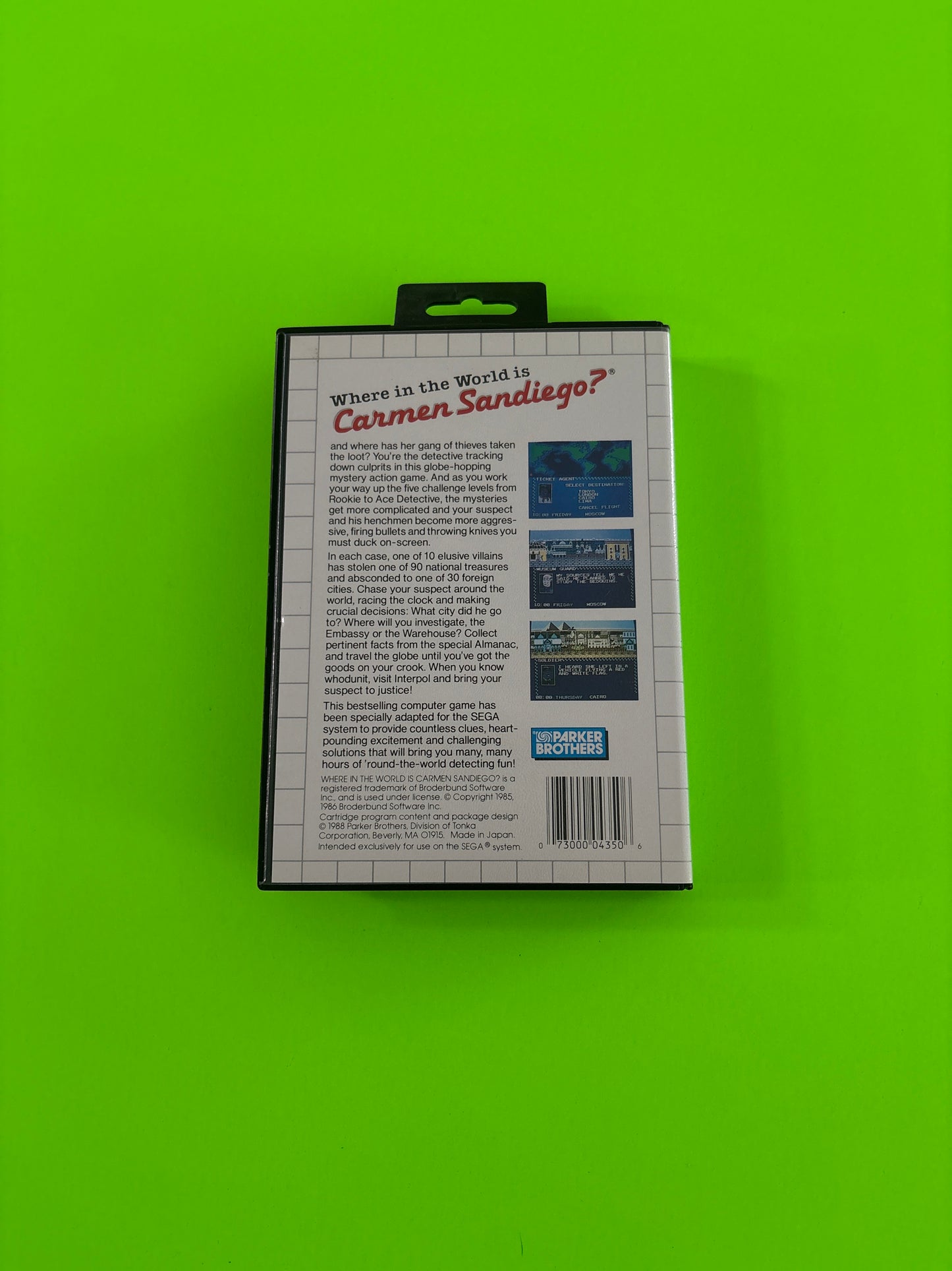 Where in the World Is Carmen Sandiego? (Sega Master System, 1988) Complete