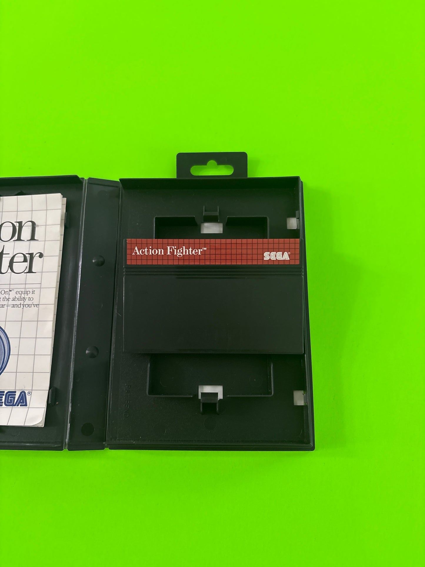 Action Fighter (Sega Master System, 1986) Complete w/Manual Authentic