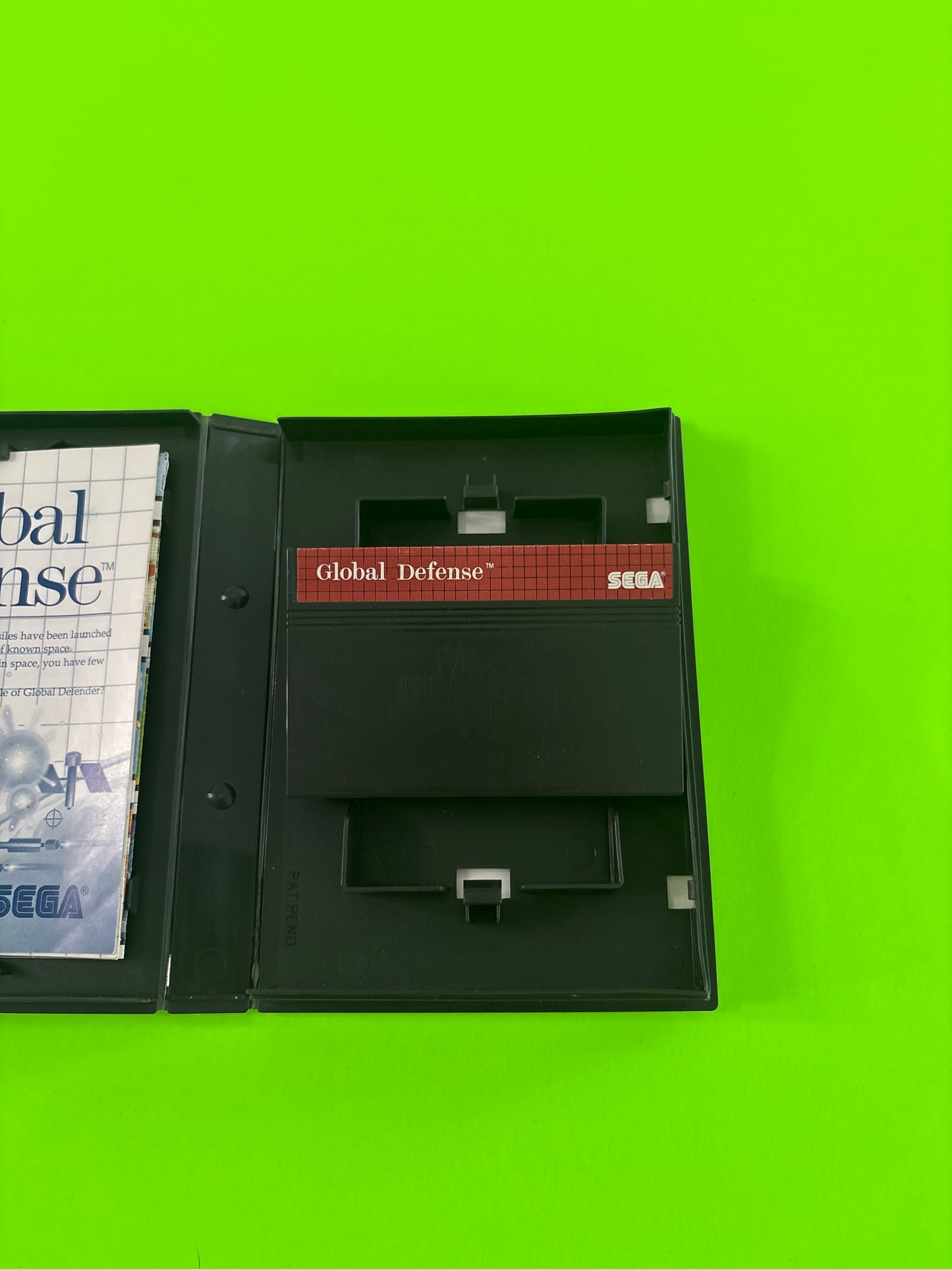 Global Defense (Sega Master System, 1988) Complete w/Manual Authentic