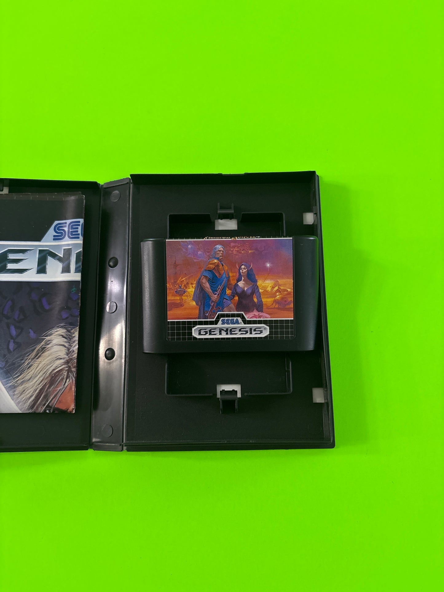 Phantasy Star II (Sega Genesis, 1990) w/Poster No Manual Authentic