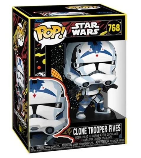 Star Wars: The Clone Wars Clone Trooper Fives (Retro) Funko Pop! Vinyl Figure #768