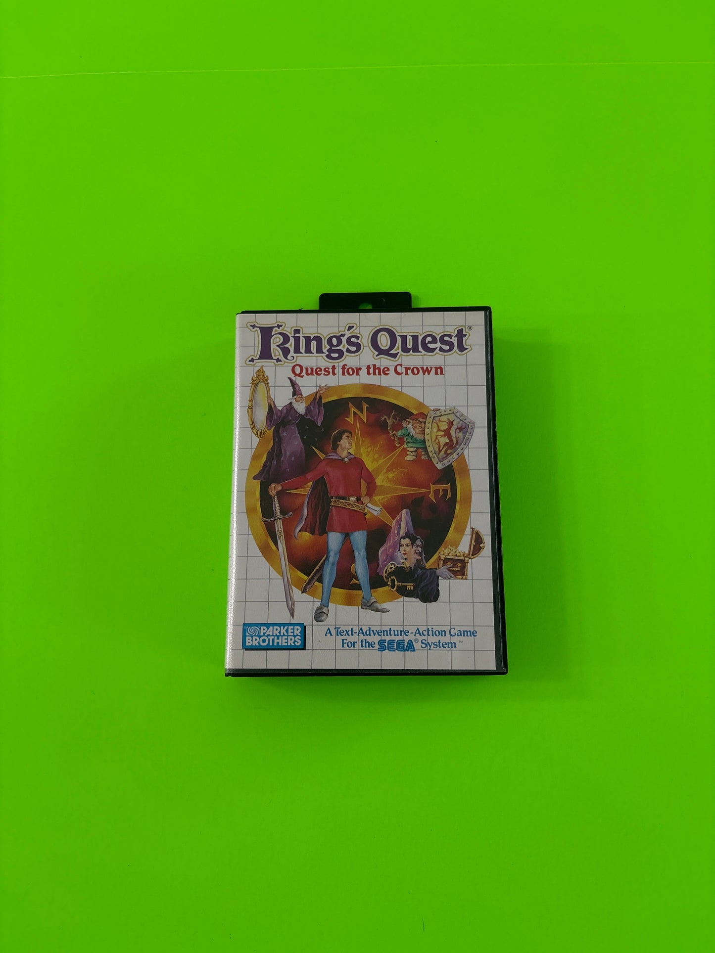 King's Quest: Quest for the Crown (Sega Master System, 1989) Complete w/Manual