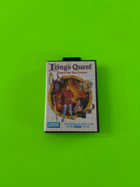 King's Quest: Quest for the Crown (Sega Master System, 1989) Complete w/Manual