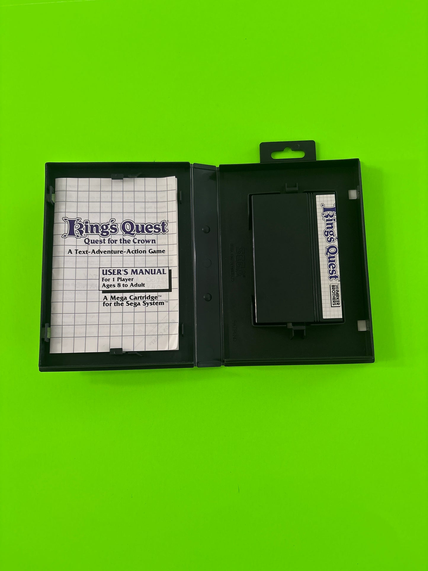 King's Quest: Quest for the Crown (Sega Master System, 1989) Complete w/Manual