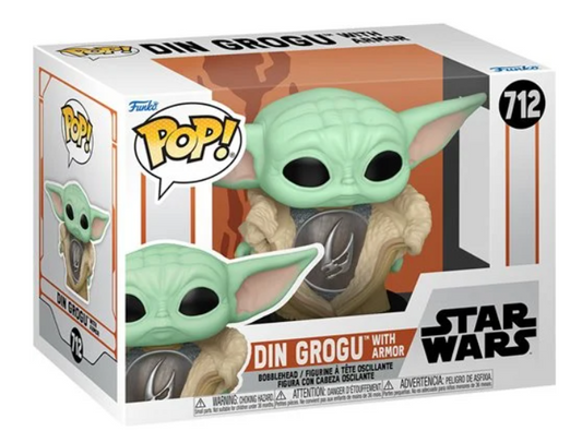 Star Wars: The Mandalorian Din Grogu with Armor Funko Pop! Vinyl Figure #712