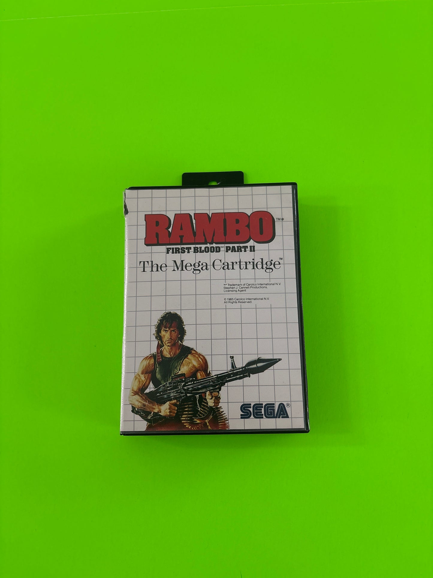 Rambo First Blood Part 2 (Sega Master System, 1986) Complete w/Manual #1