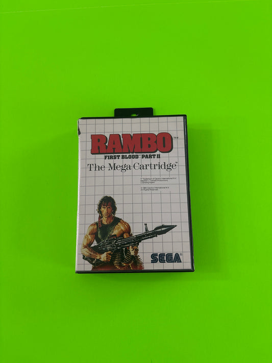 Rambo First Blood Part 2 (Sega Master System, 1986) Complete w/Manual #1