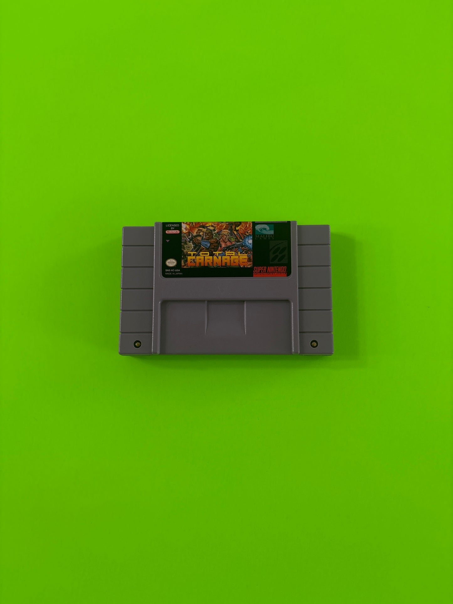 Total Carnage (Super Nintendo Entertainment System, 1993) SNES Authentic